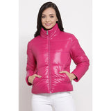 Puffer Jacket For Women Lightweight Quilted Winter Jacket with High Neck