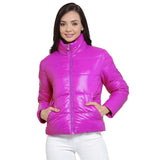 Puffer Jacket For Women Lightweight Quilted Winter Jacket with High Neck