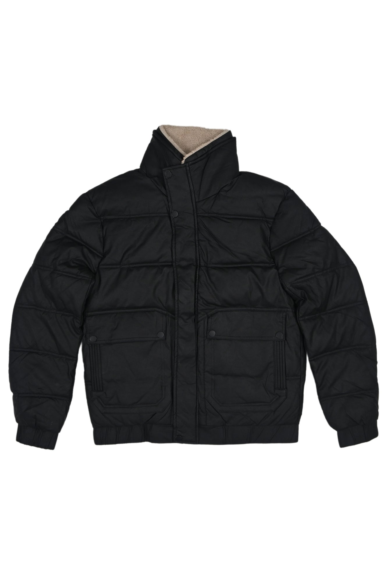 MEH Men's Stylish Black Puffer Jacket - Premium Winter Wear